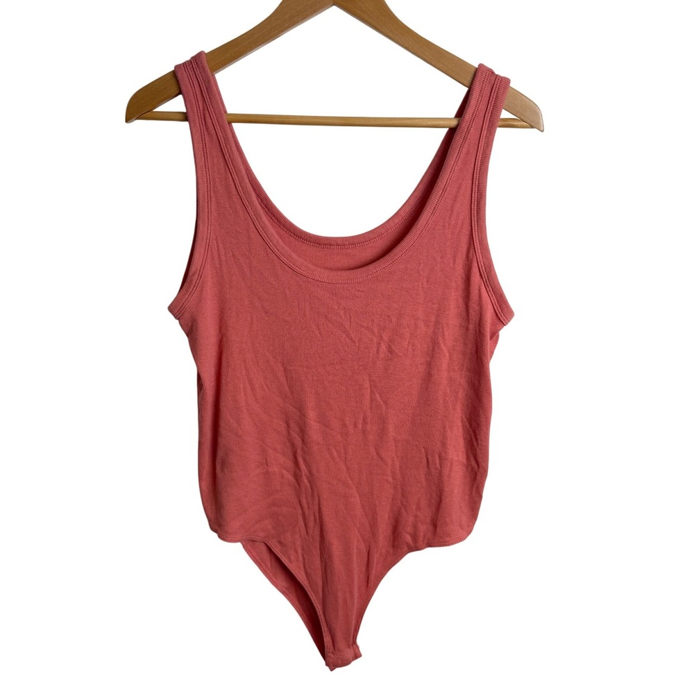 a new day Dusty Coral Scoop Tank Bodysuit